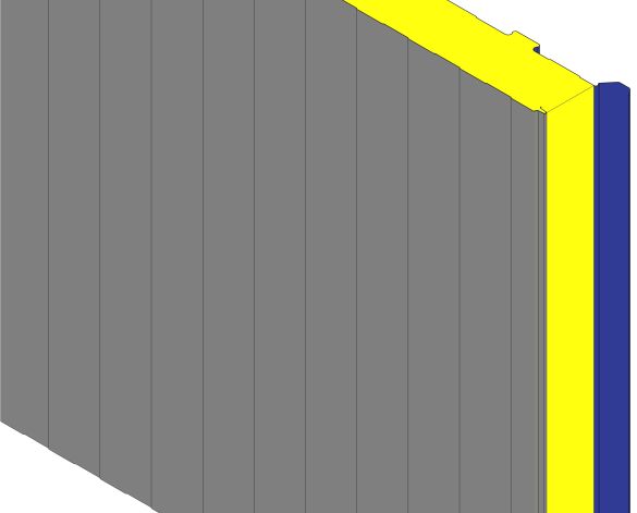 Product: BS5T Mineral Wool Solar Capped Roof Panel