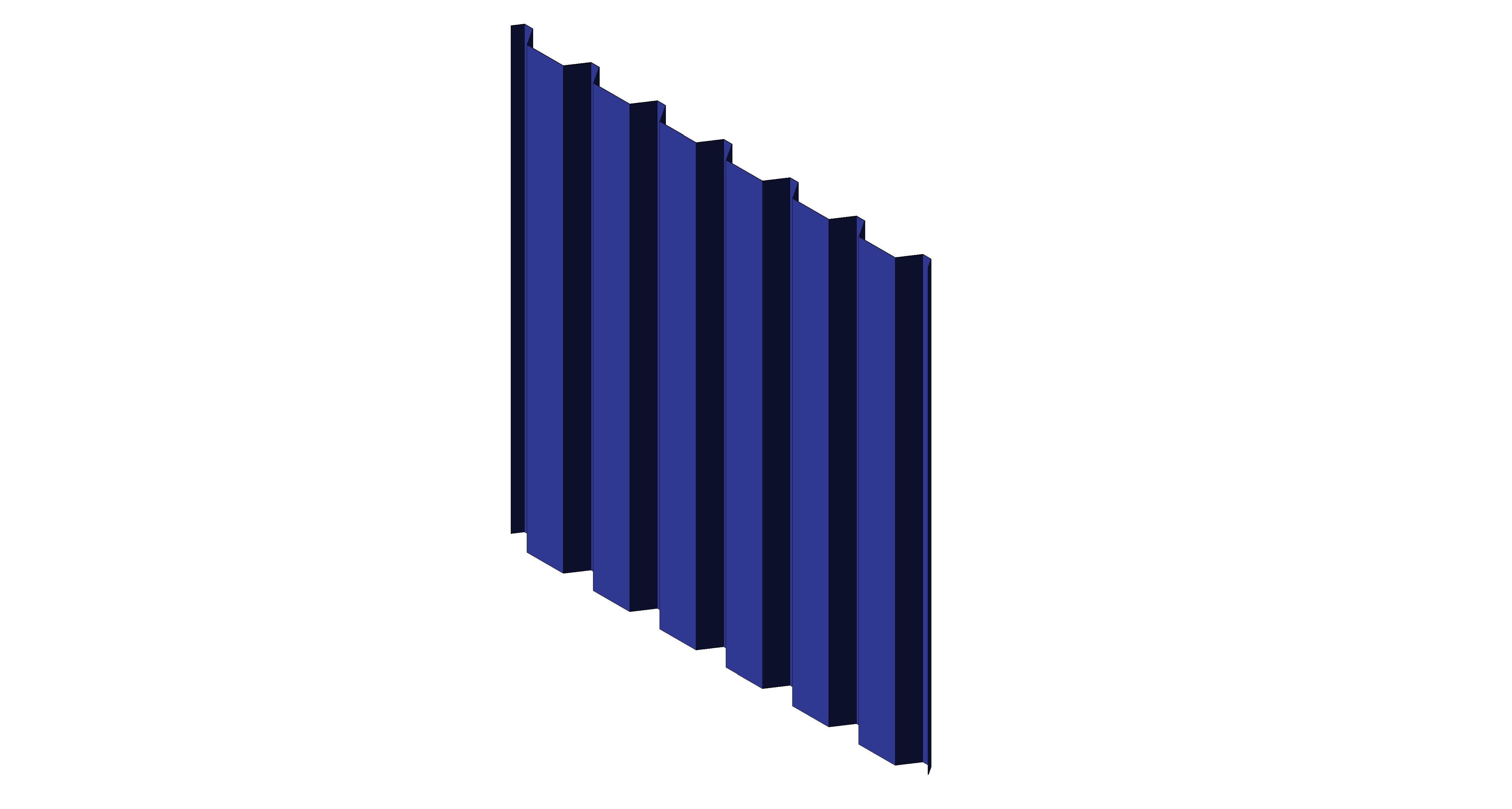 bimstore 3D image of  Assan Panels - 38/151-7 Roof and Wall Corrugated Sheet