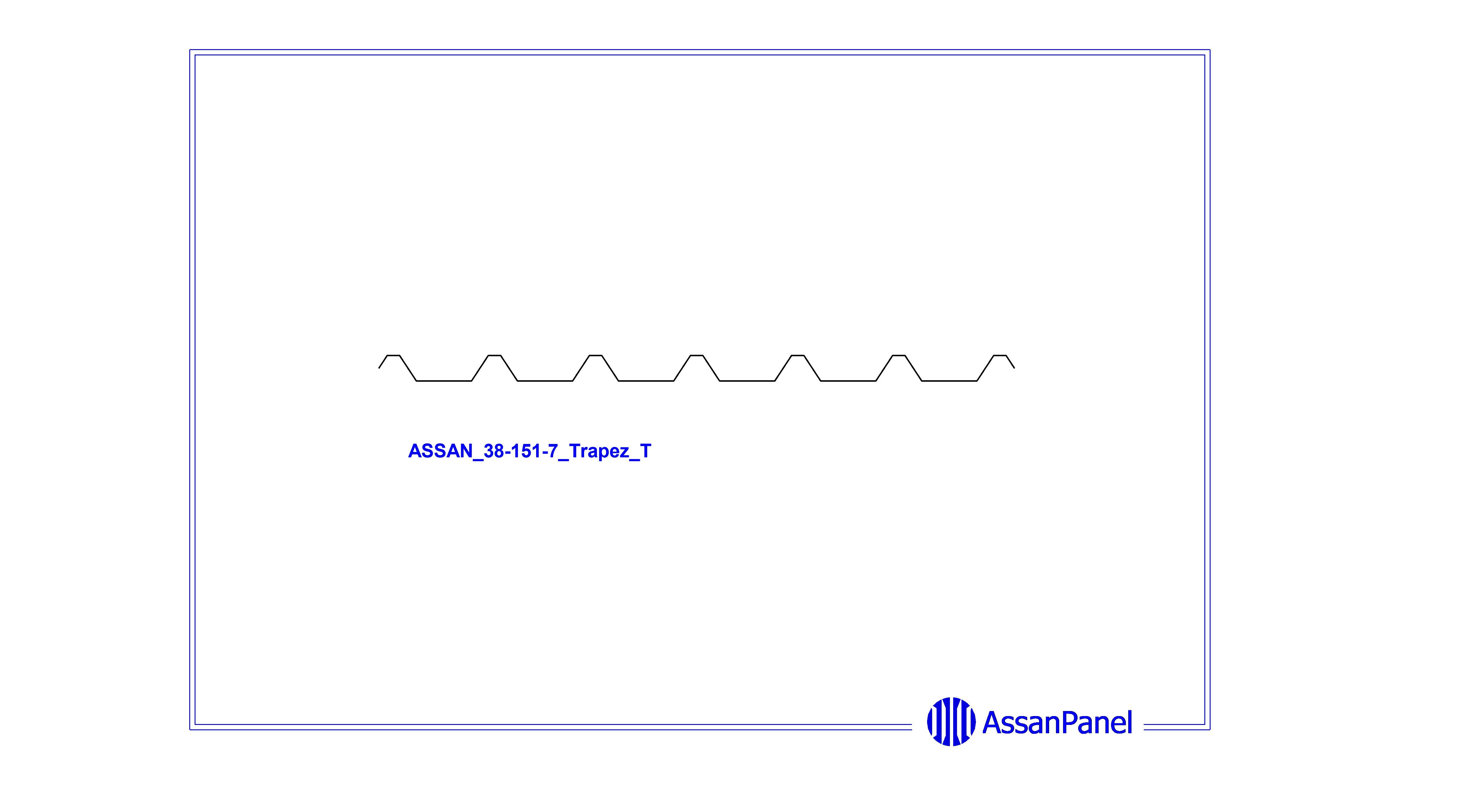 bimstore side image of  Assan Panels - 38/151-7 Roof and Wall Corrugated Sheet