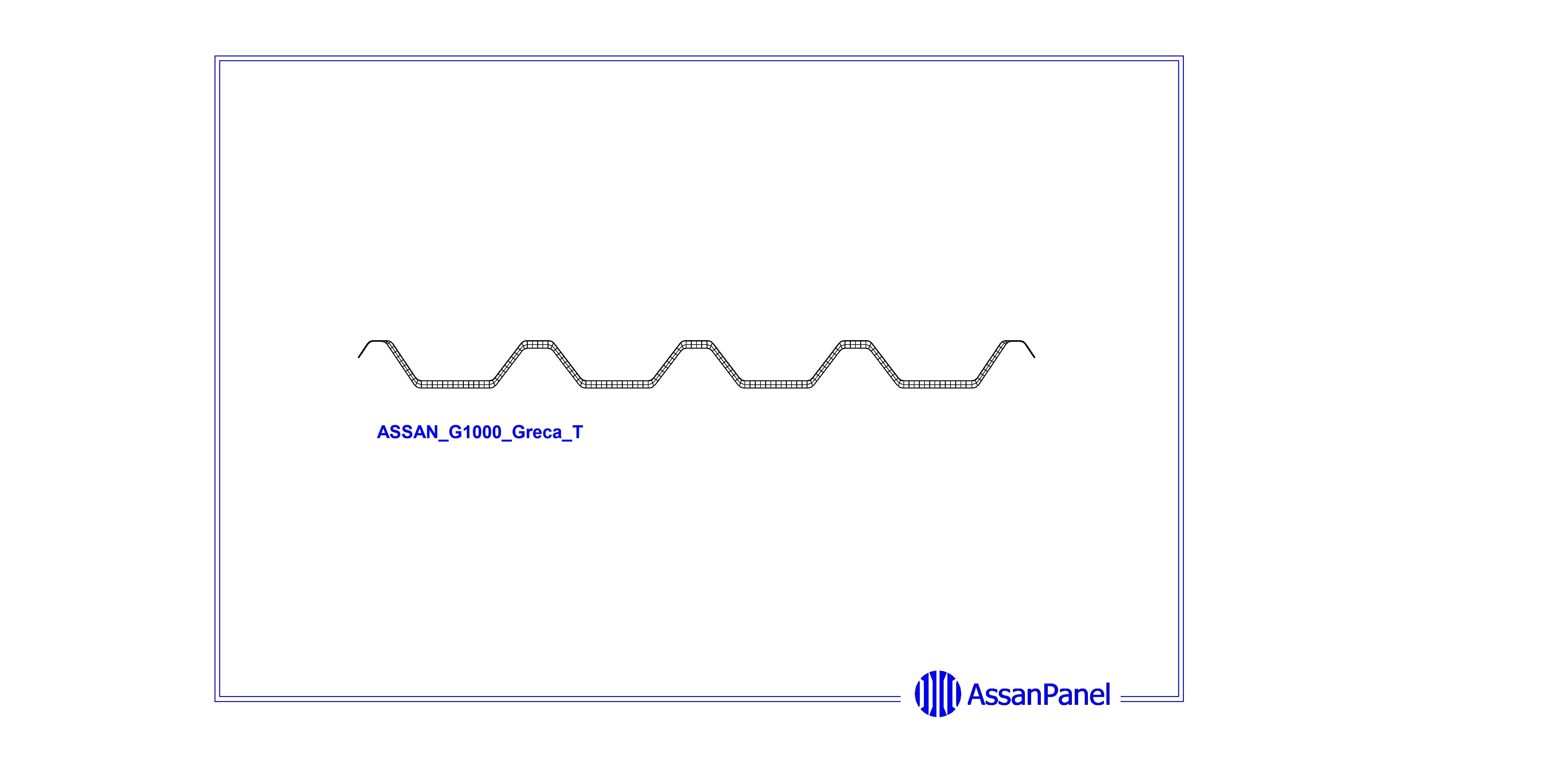 bimstore side image of Assan Panels - G1000 Greca Polycarbonate Panel