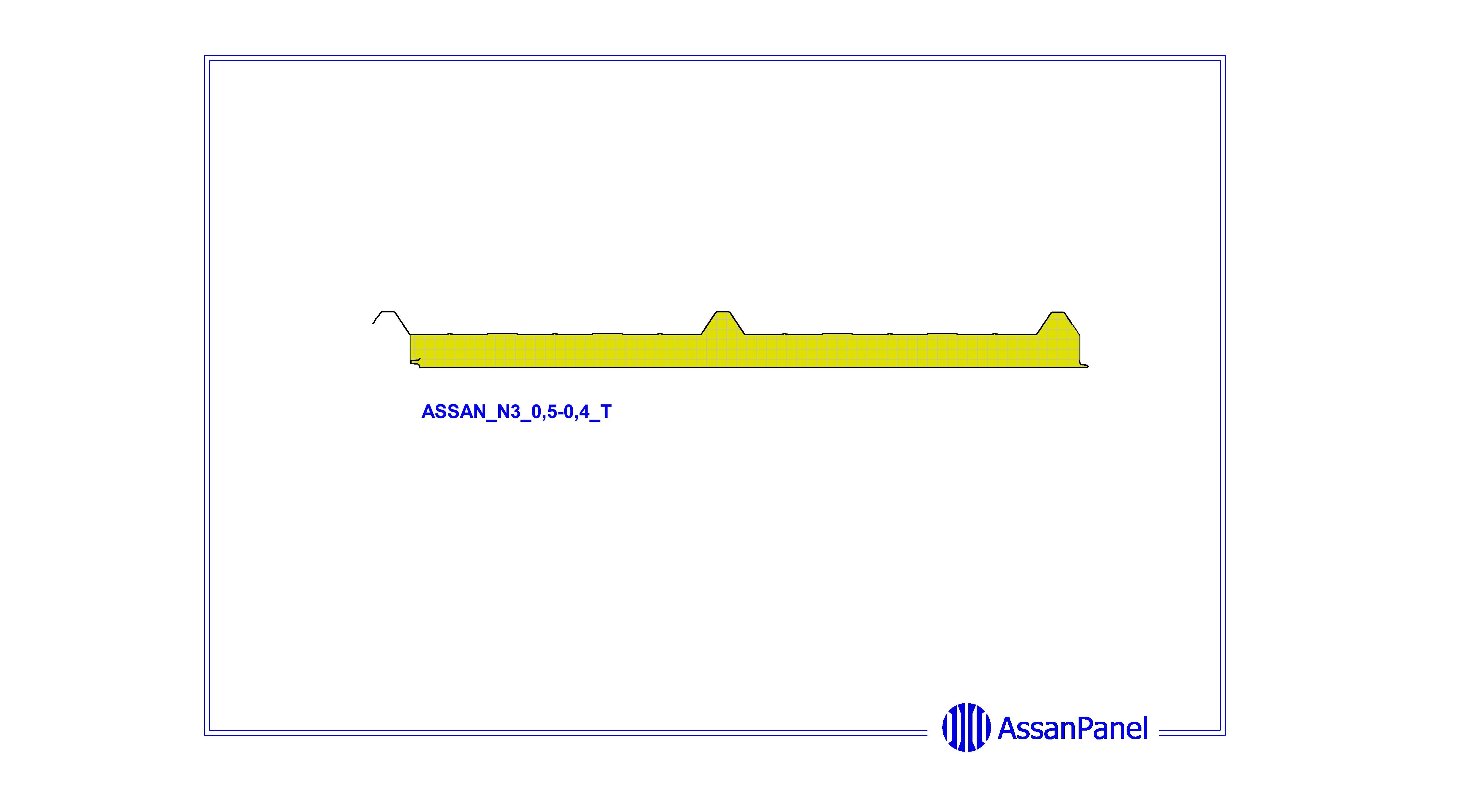 bimstore side image of Assan Panels - N3 Roof Panel