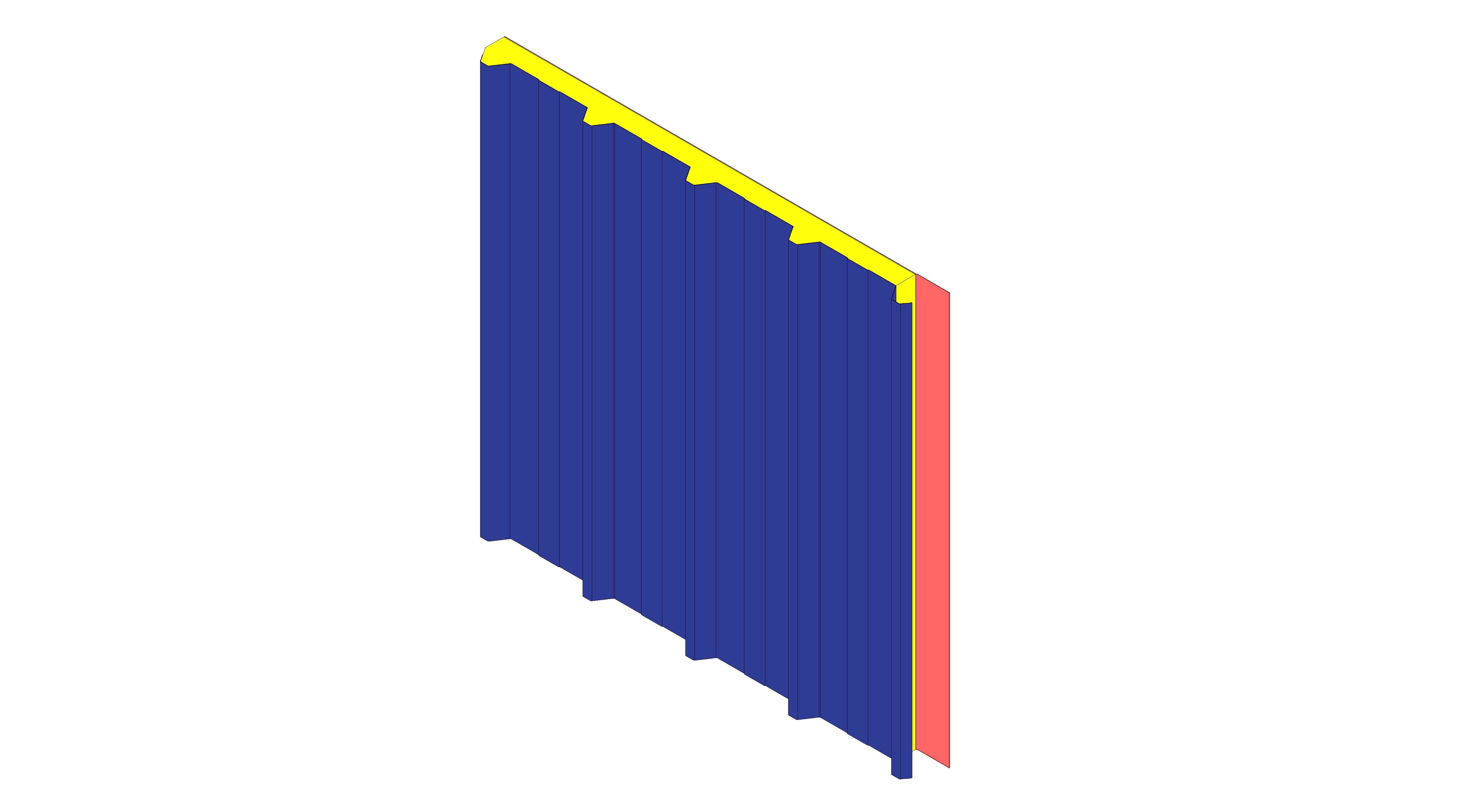 bimstore 3D image of Assan Panels - N5M Membrane Roof Panel