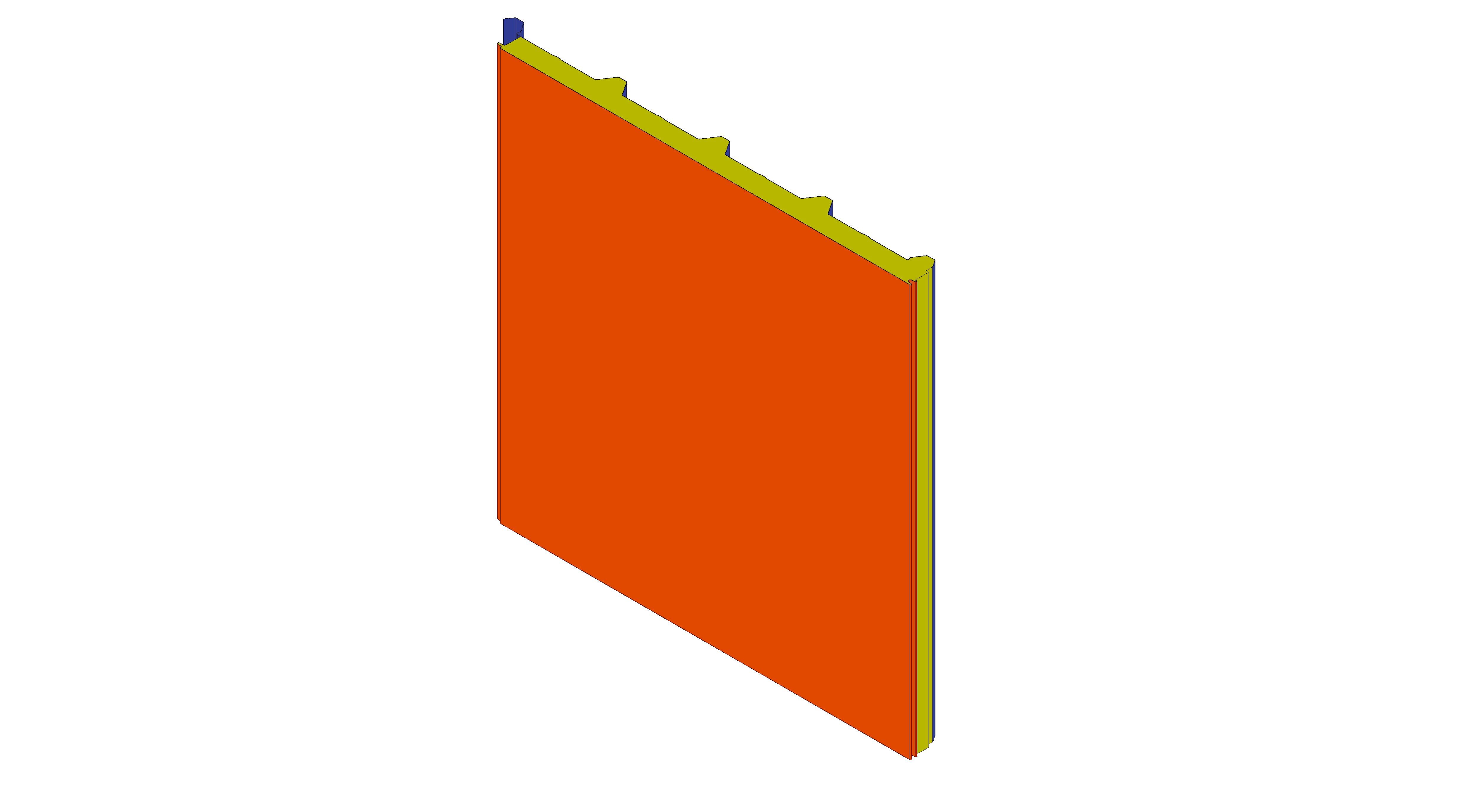 bimstore 3D image of Assan Panels - R5T Capped Roof Panels