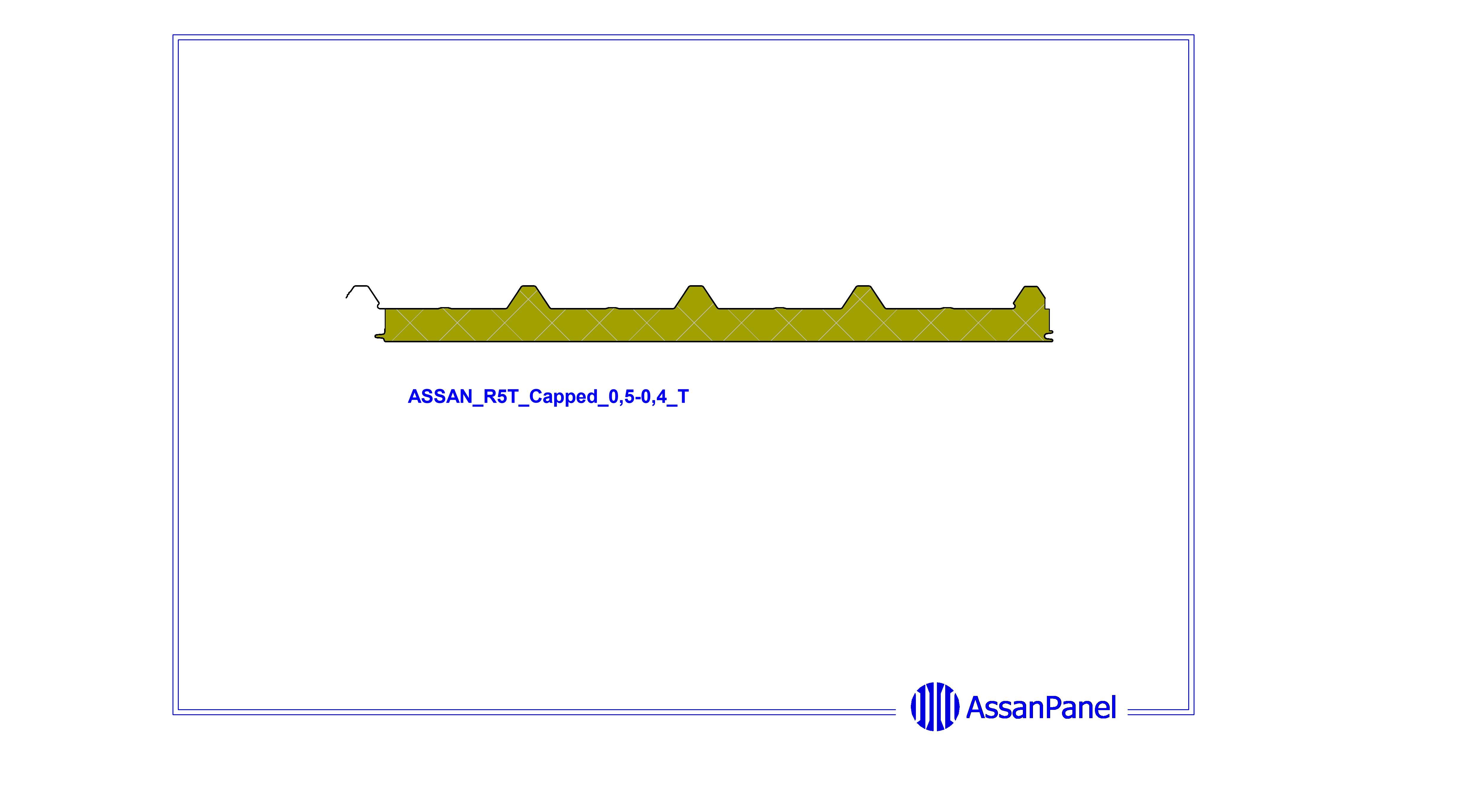 bimstore side image of Assan Panels - R5T Capped Roof Panels
