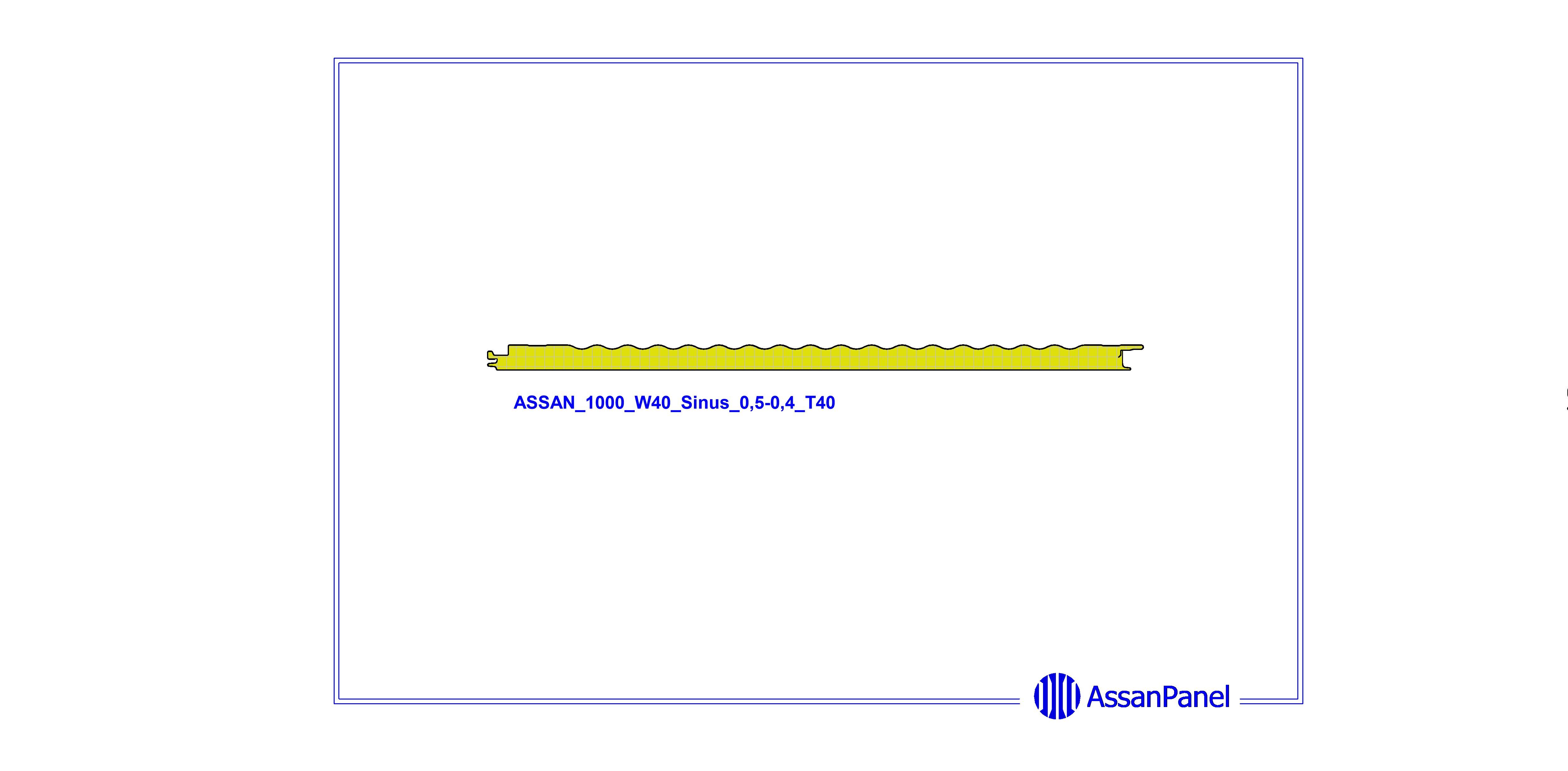 bimstore side image of Assan Panels - W 40 Sinus Wall Panel