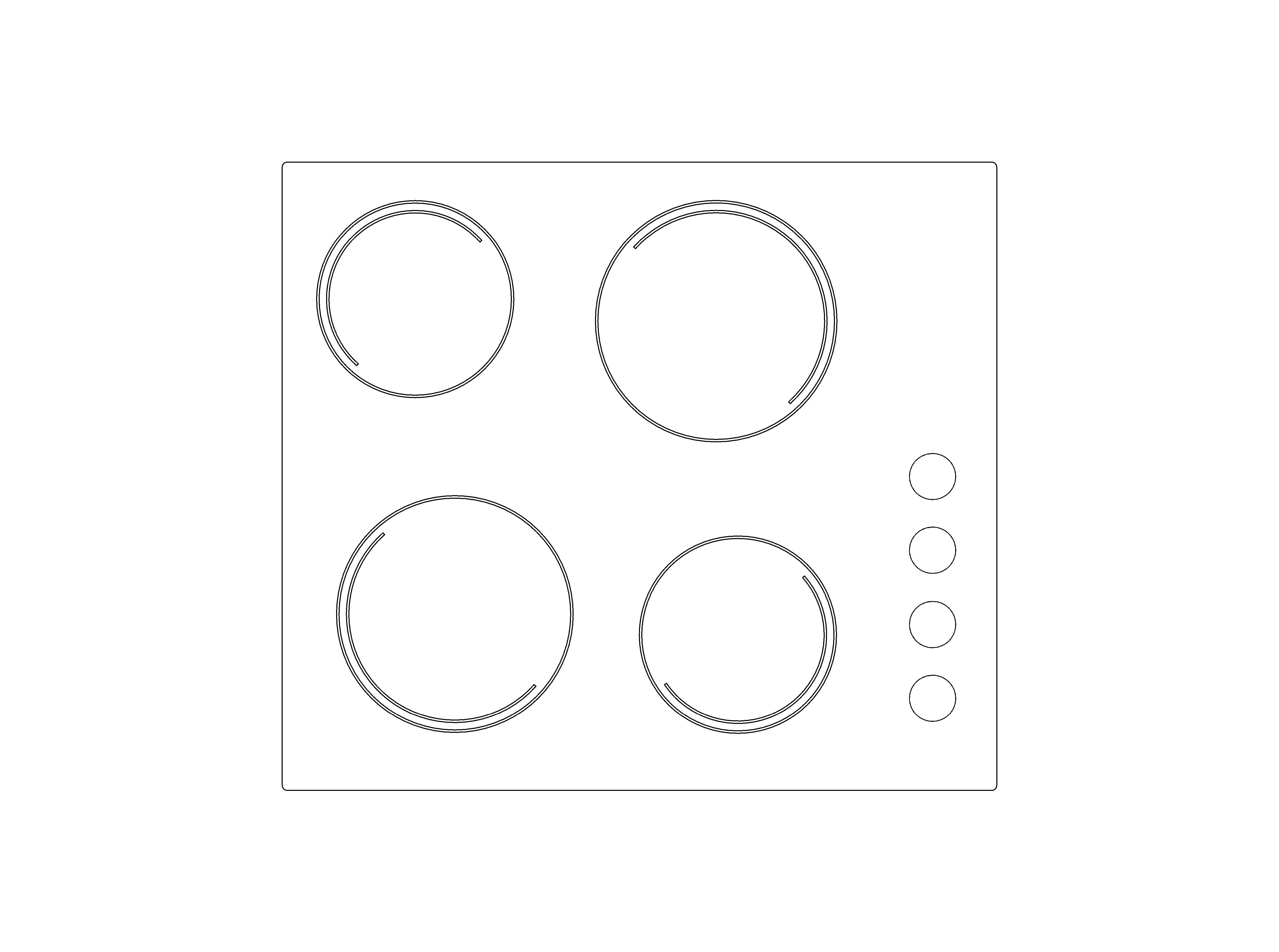 Product: neue 60cm Ceramic Hob Black - NHK64C