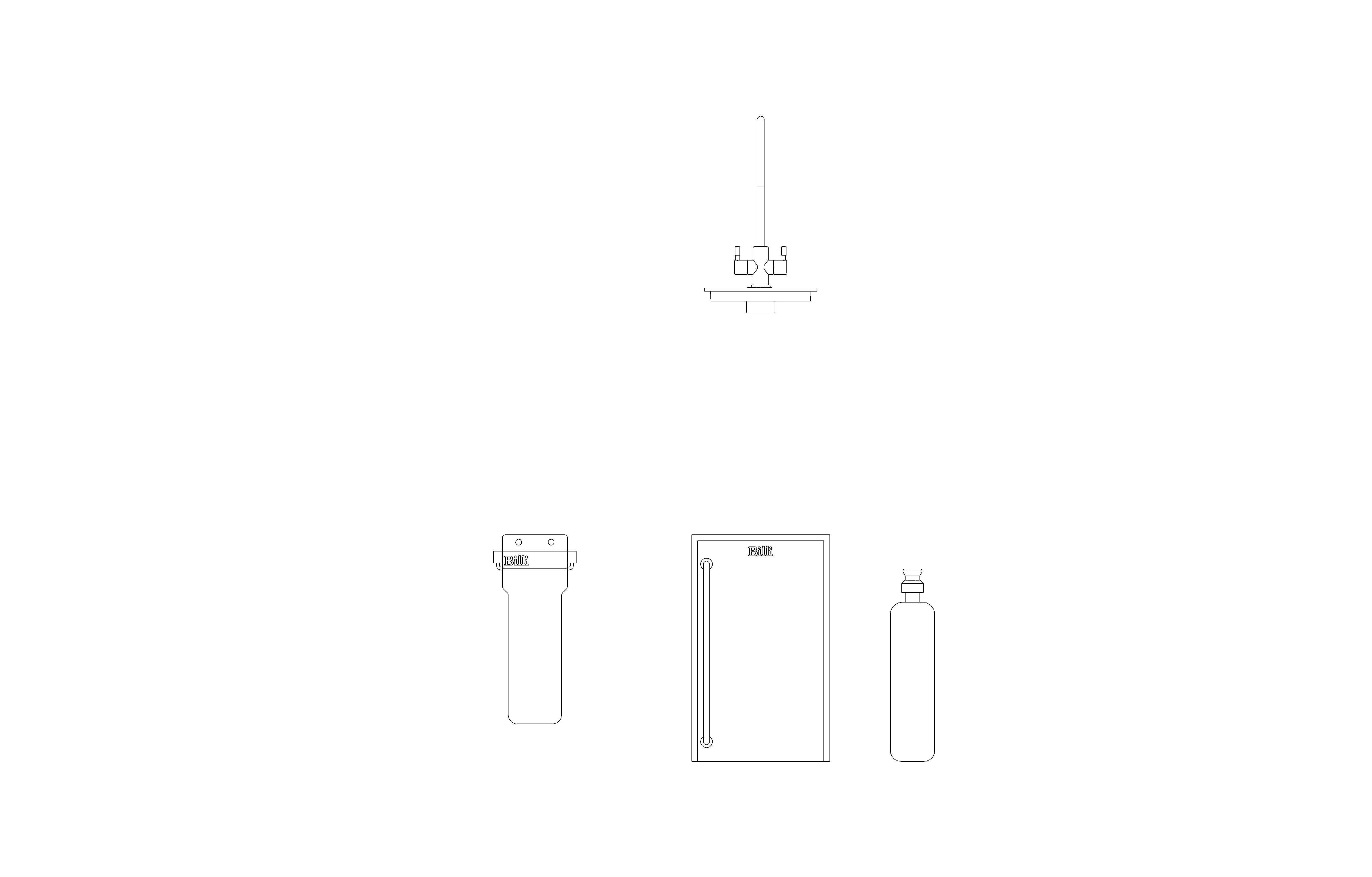 Image of Billi Alpine Sparkling with Dual Levered Slimline Dispenser