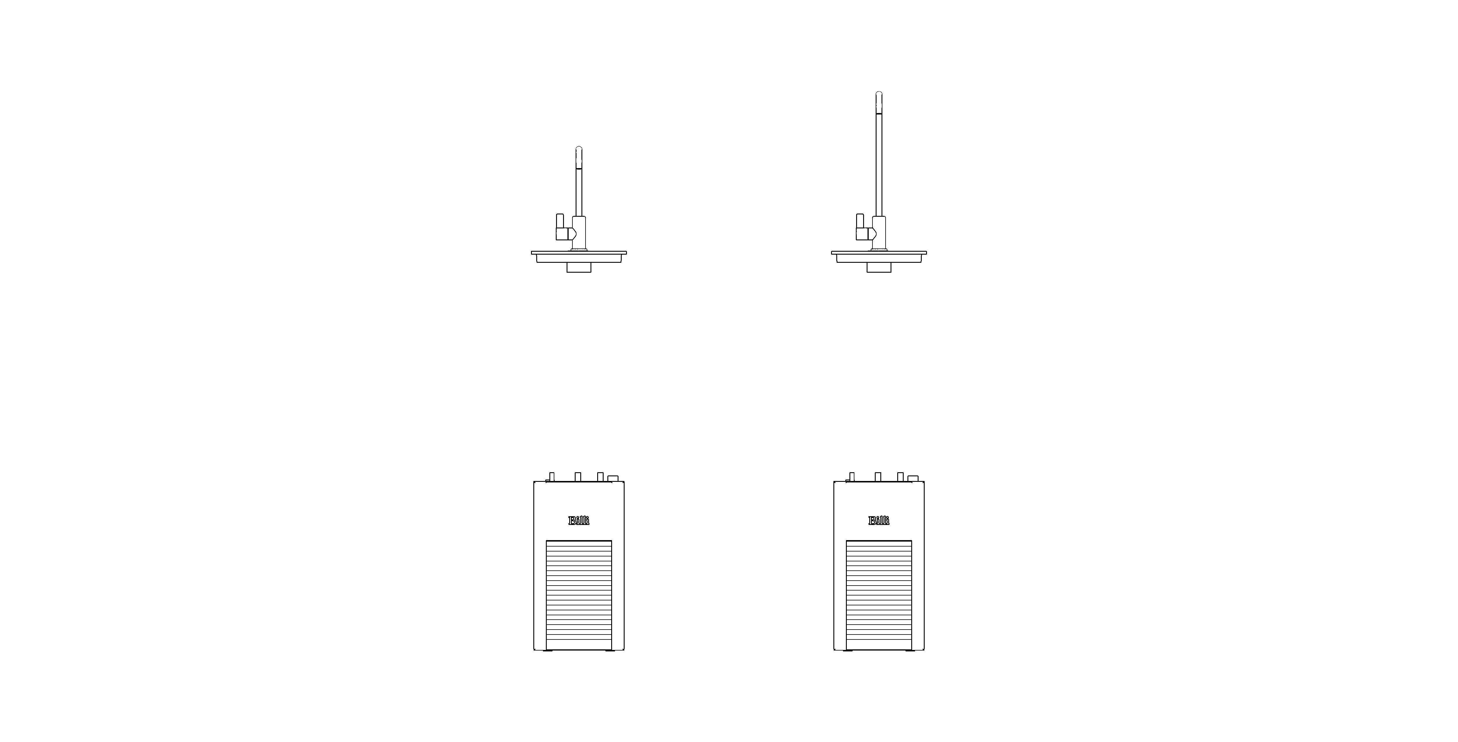 Image of Billi Home C with Square or Extended Slimline Dispenser