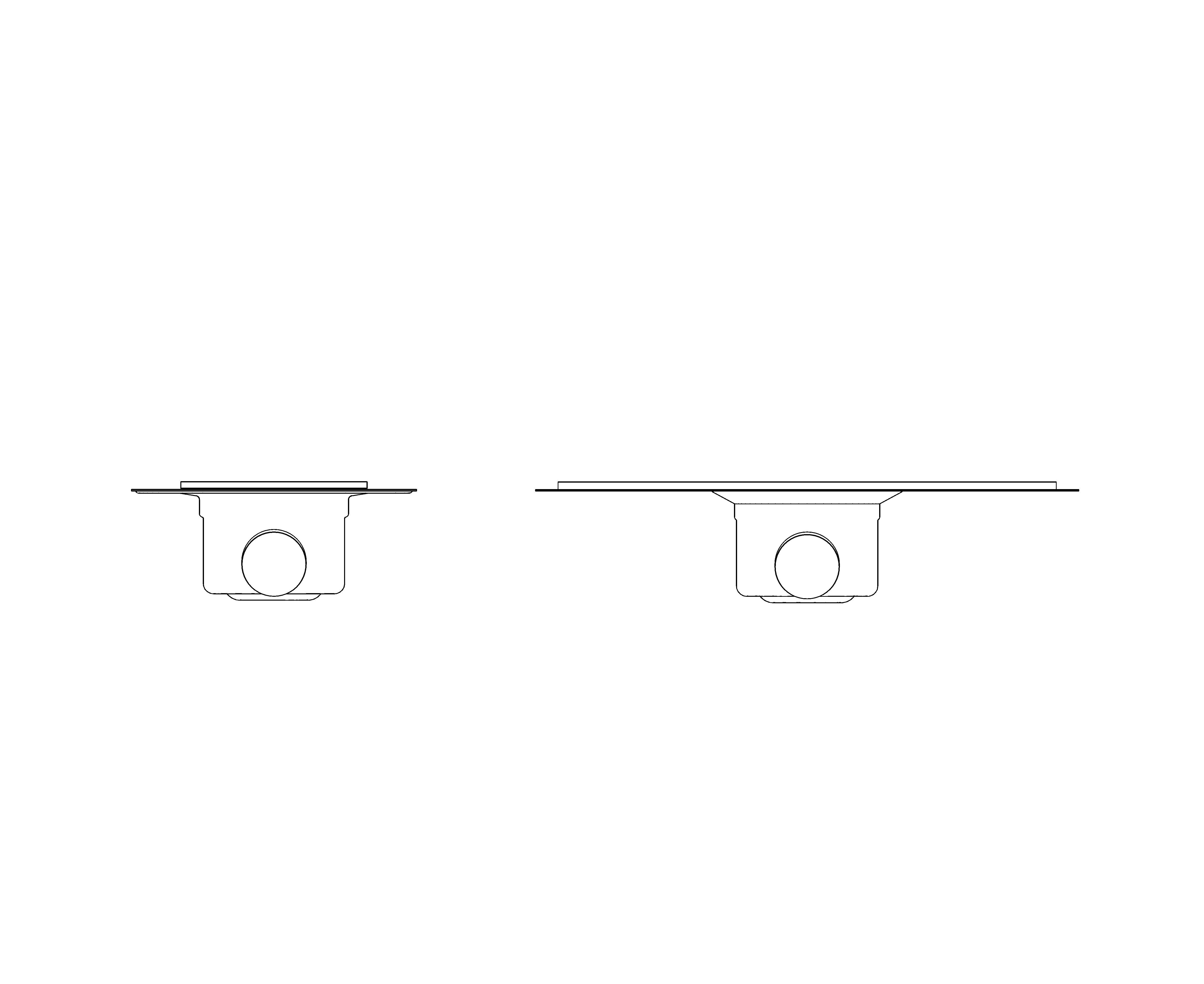 Product: Floor Drain Two Part, series 382, Square or Triangle-wall mounted