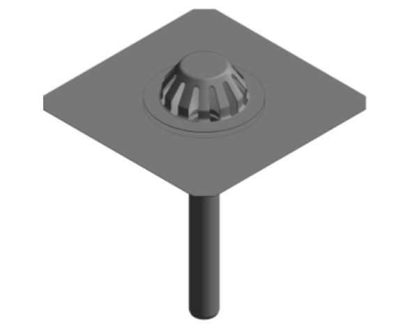 Bim, Content, Object, Component, bimstore, Revit, BLÜCHER®, Drainage, Roof, Drain, Gravity, 401.104.050, 401.104.075, 401.104.110
