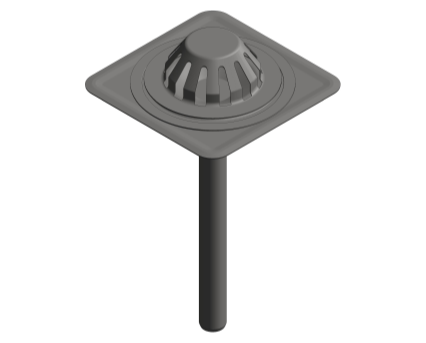 Bim, Content, Object, Component, bimstore, Revit, BLÜCHER®, Drainage, Roof, Drain, Siphonic, 402.204.040, 402.204.050, 402.204.075, 402.206.040, 402.206.050, 402.206.075