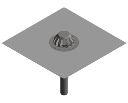 Bim, Content, Object, Component, bimstore, Revit, BLÜCHER®, Drainage, Roof, Drain, Gravity, 403.104.050, 403.104.075, 403.104.110, 403.106.050, 403.106.075, 403.106.110