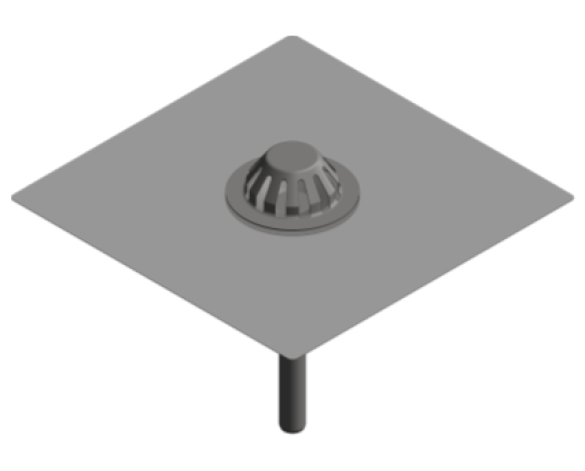 Bim, Content, Object, Component, bimstore, Revit, BLÜCHER®, Drainage, Roof, Drain, Siphonic, 403.204.040, 403.204.050, 403.204.075