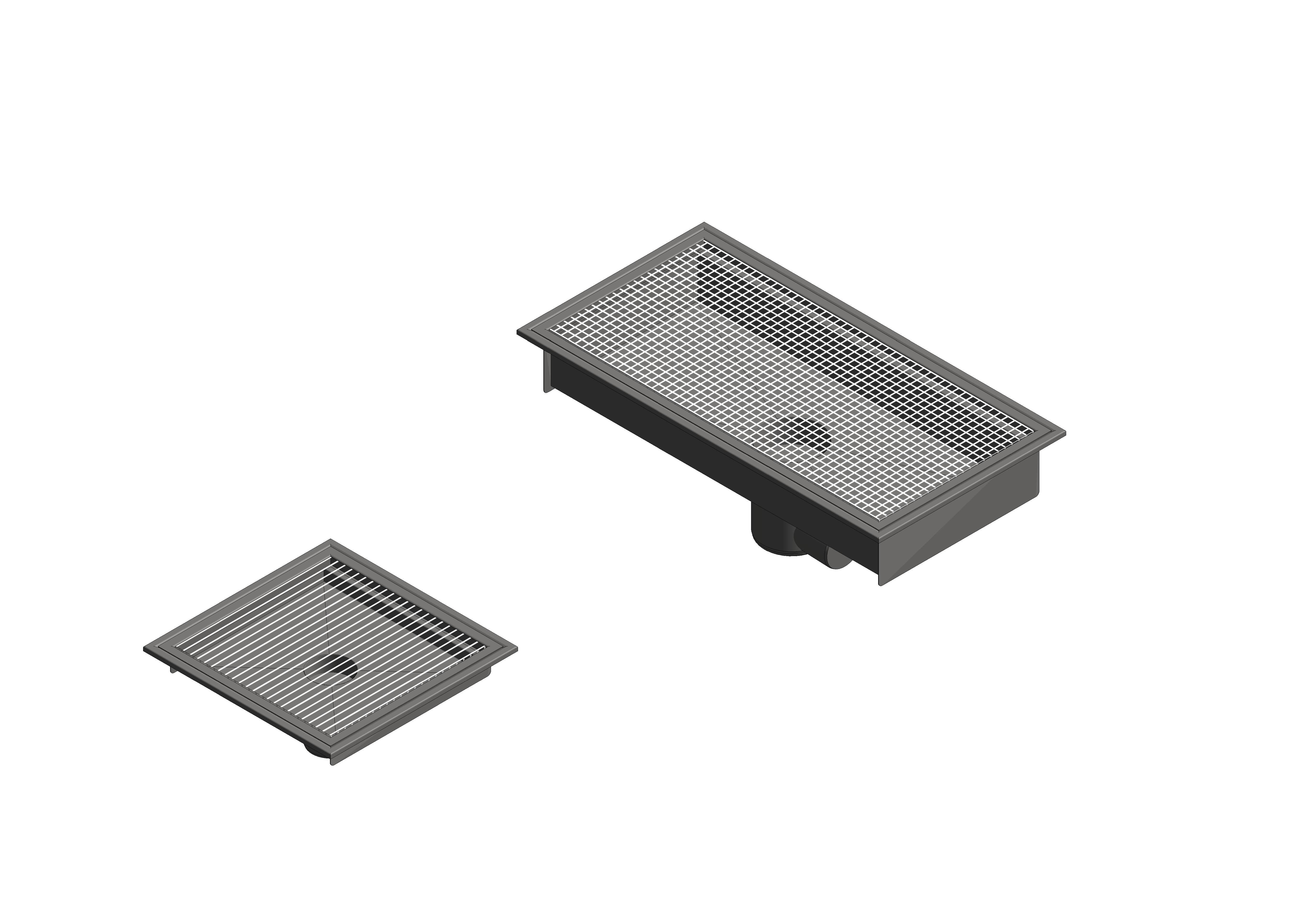 Bim, Content, Object, Component, bimstore, Revit, BLÜCHER®, Drainage, Drain, End, Outlet, Center, Kitchen, Channels, 662