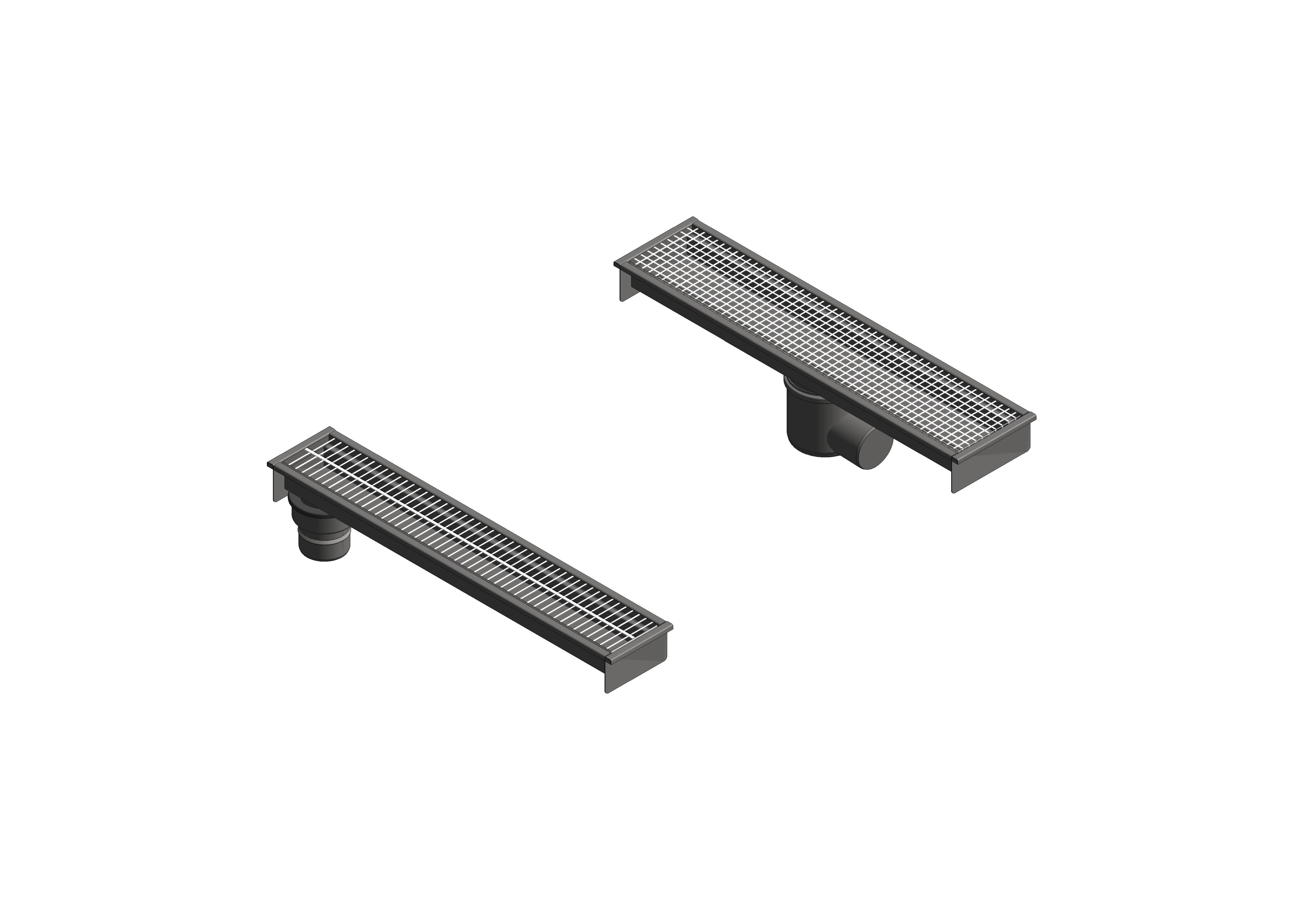 Bim, Content, Object, Component, bimstore, Revit, BLÜCHER®, Drainage, Drain, End, Outlet, Center, Channel, 670