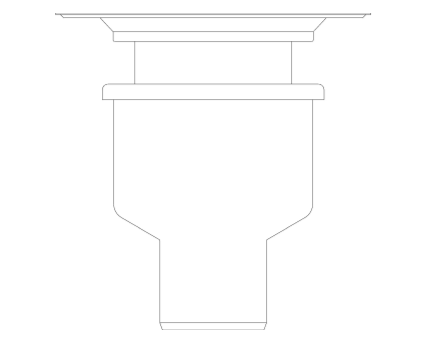 Image of Two Part Domestic Drain 150mm - Vinyl