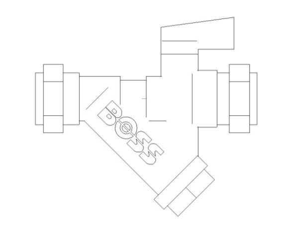bimstore front image of BOSS Ball Valve - 282CF