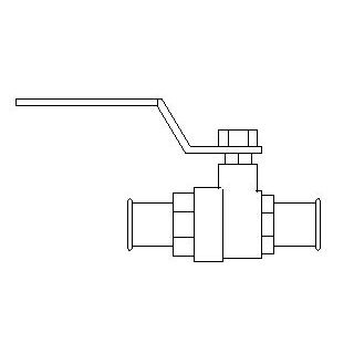 Product: Lever Operated Ball Valve - 986PB