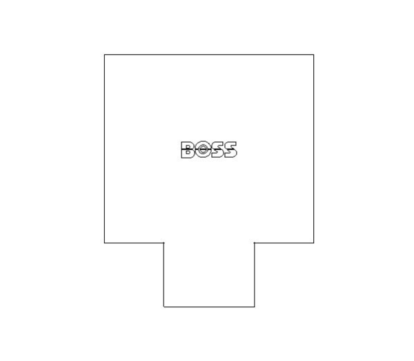 bimstore plan image of BB25 Branch Reduced Tee from Boss