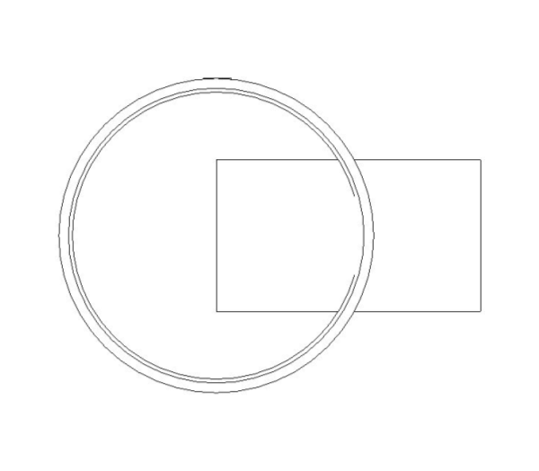 bimstore side image of BB25 Branch Reduced Tee from Boss