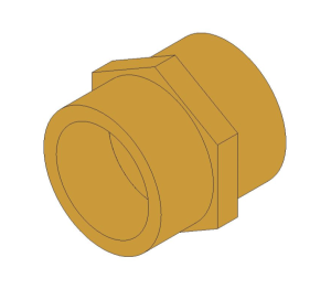 Product: Brass Screwed Pipe Hexagon Nipple