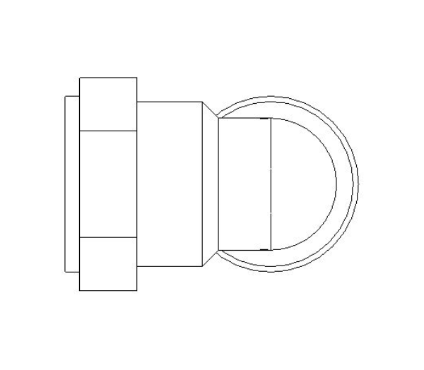 bimstore front image of the Compression Female Threaded Elbow from Boss