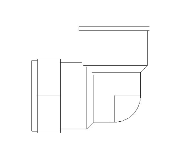 bimstore plan image of the Compression Female Threaded Elbow from Boss