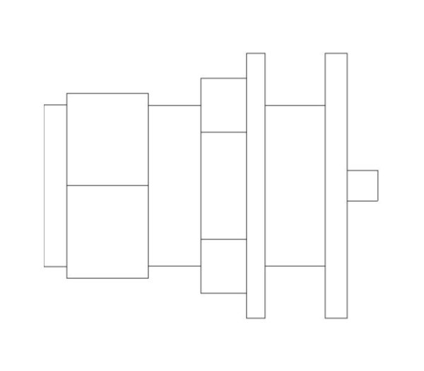 bimstore plan image of the Compression Flanged Tank Connector from Boss