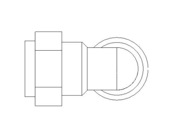 bimstore front image of the Compression Male Elbow from Boss