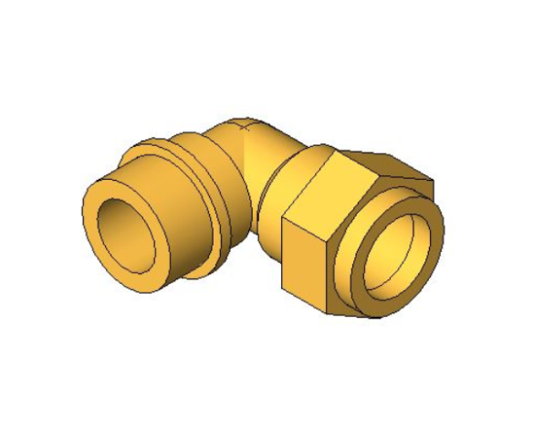 bimstore 3D image of the Compression Male Elbow from Boss