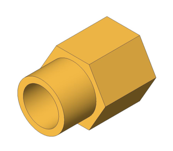 bimstore 3D image of the Compression Male Female Adapter Tap Ext from Boss