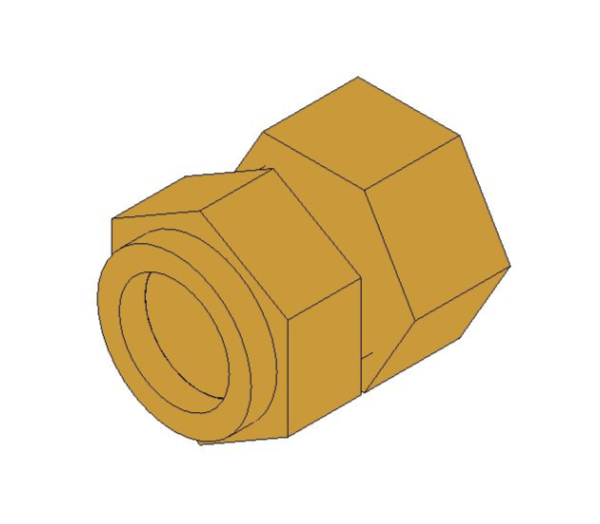 bimstore 3D image of the Compression Short Female Tap Adaptor from Boss