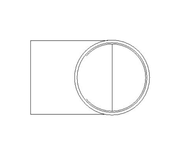 bimstore side image of the End Feed Fitting - Equal Tee from Boss