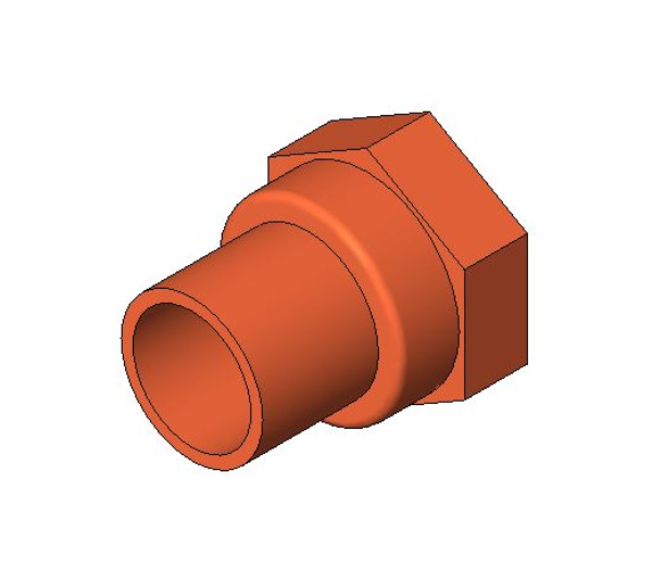 bimstore 3D image of the End Feed Fitting - Female Coupling from Boss