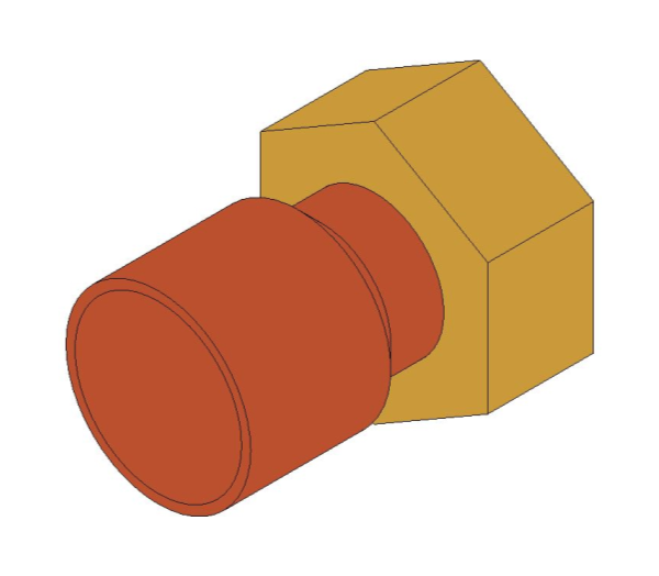 bimstore 3D image of the End Feed Fitting - Straight Tap Connector from Boss