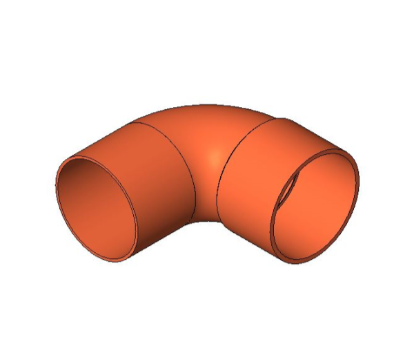 bimstore 3D image of the End Feed Fitting - Street Elbow from Boss