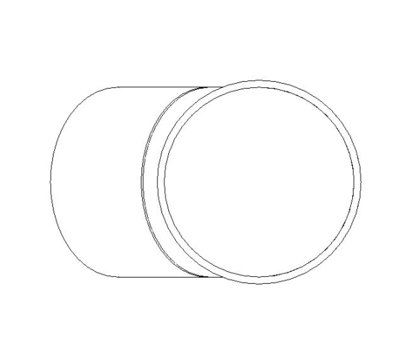 bimstore side image of the End Feed Fitting 45 Degree Street Elbow from Boss