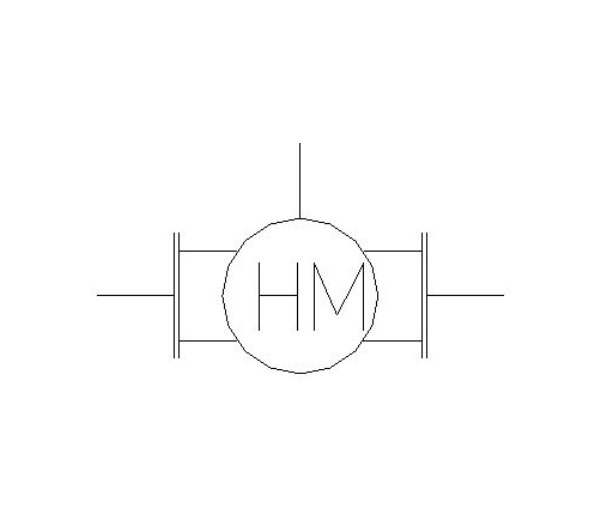 bimstore plan symbol image of BOSS Ultra Sonic Heat Meter - 38USHW-B
