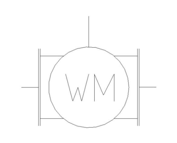 bimstore plan symbol image of the Woltmann Water Meter - 38CMWF from Boss
