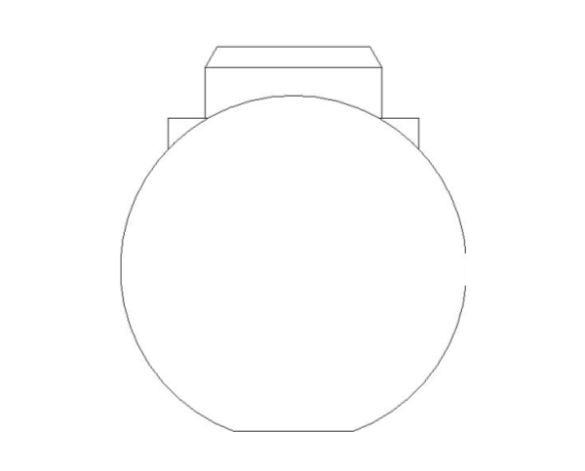 bimstore side image of the Woltmann Water Meter - 38CMWF from Boss
