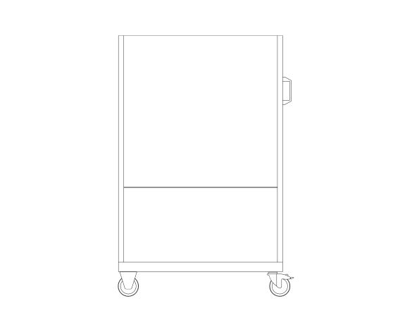 bimstore front image of the Perfo 6 Panel Trolley from Bott
