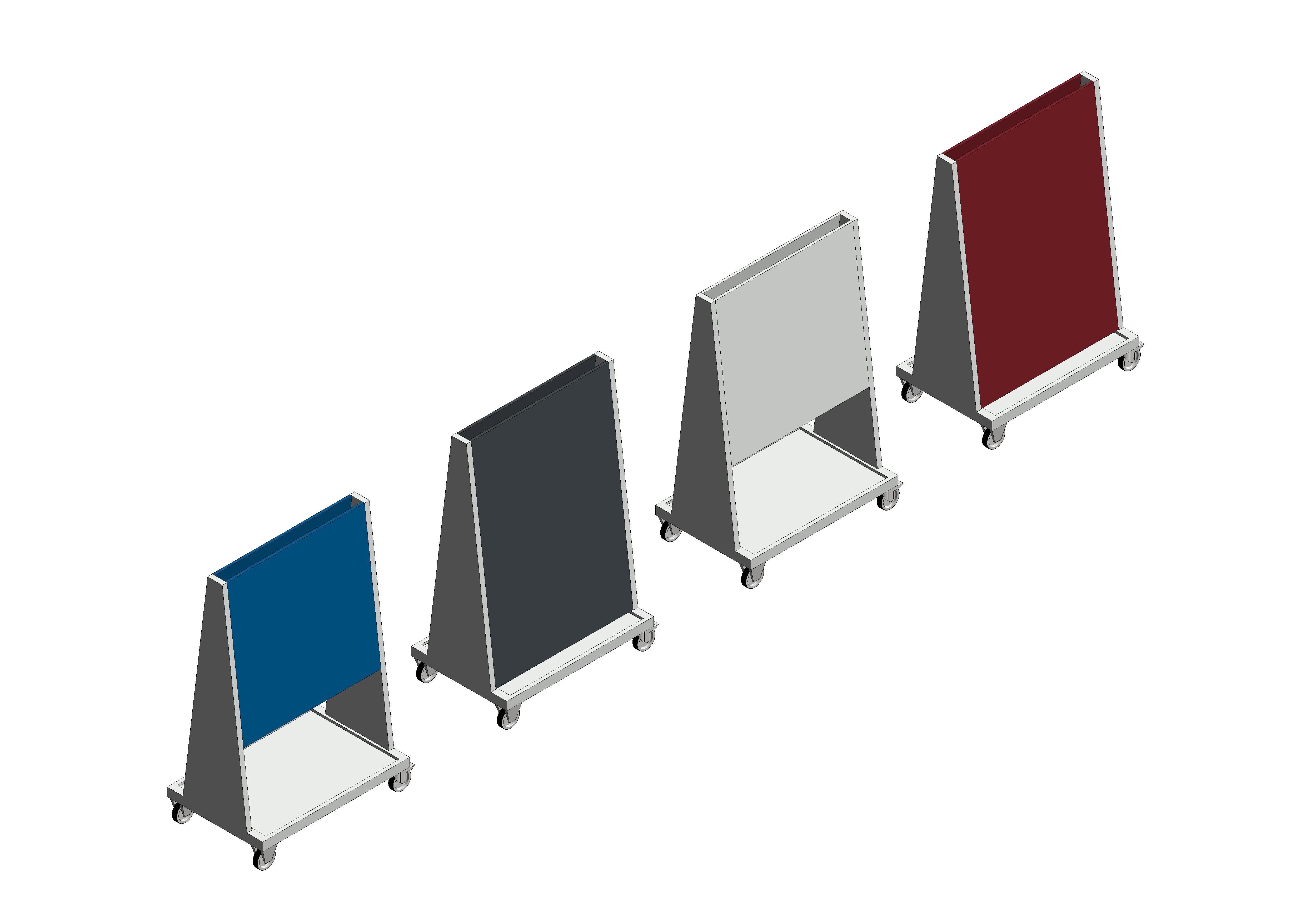 bimstore 3D all image of the Perfo 6 Panel Trolley from Bott