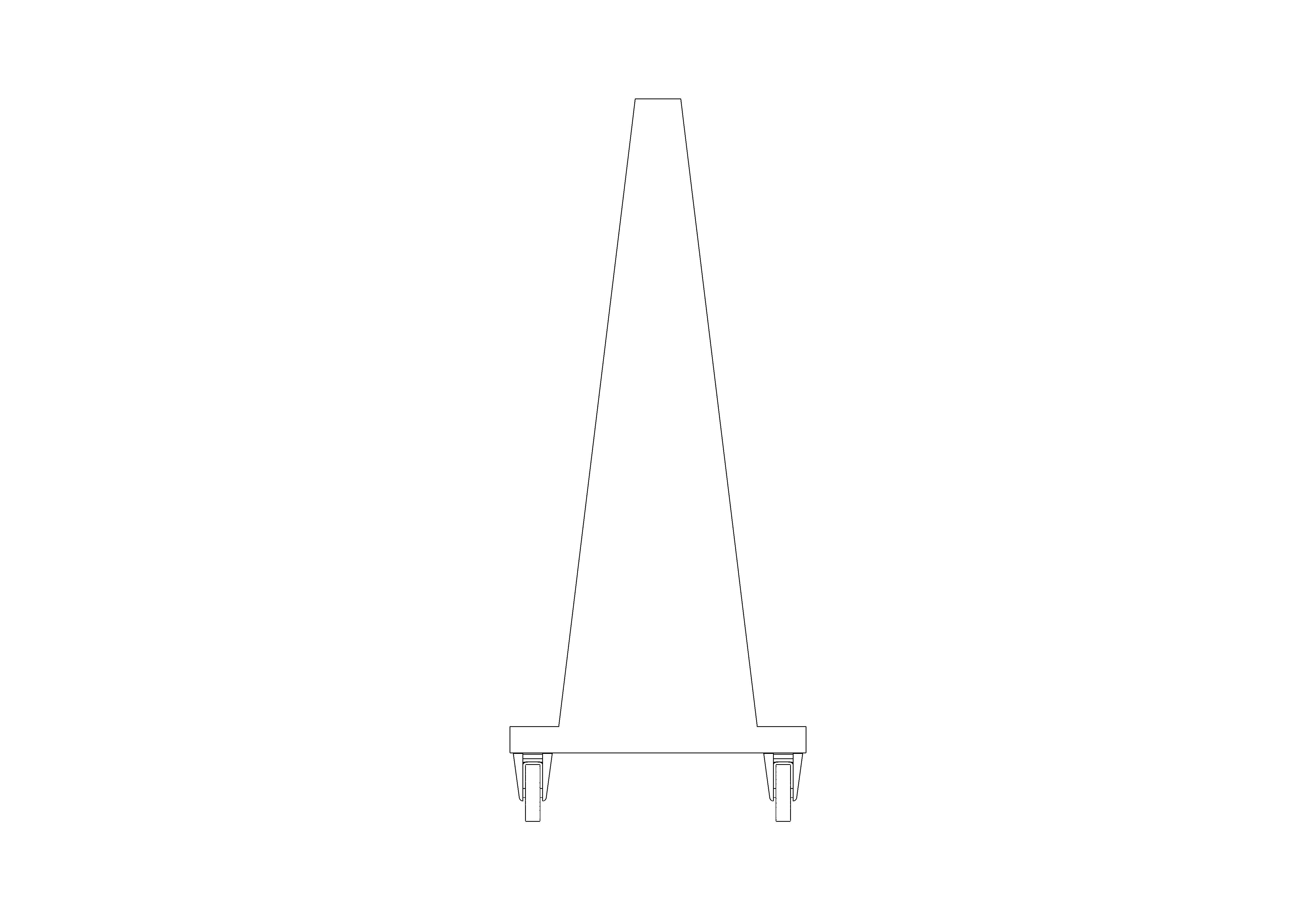 bimstore side image of the Perfo 6 Panel Trolley from Bott