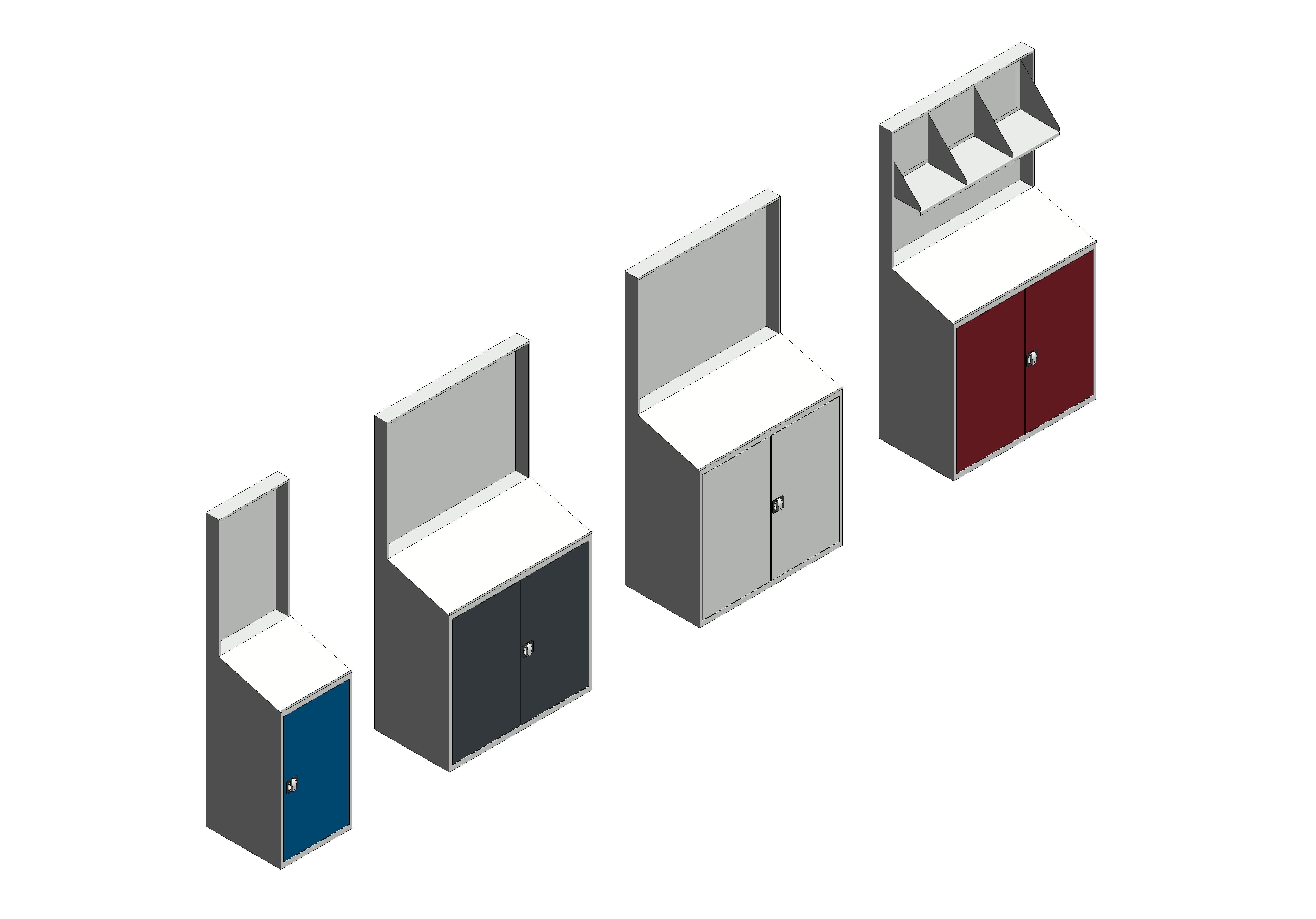 bimstore 3D all image of the Verso Economy Lectern With Backpanel from Bott