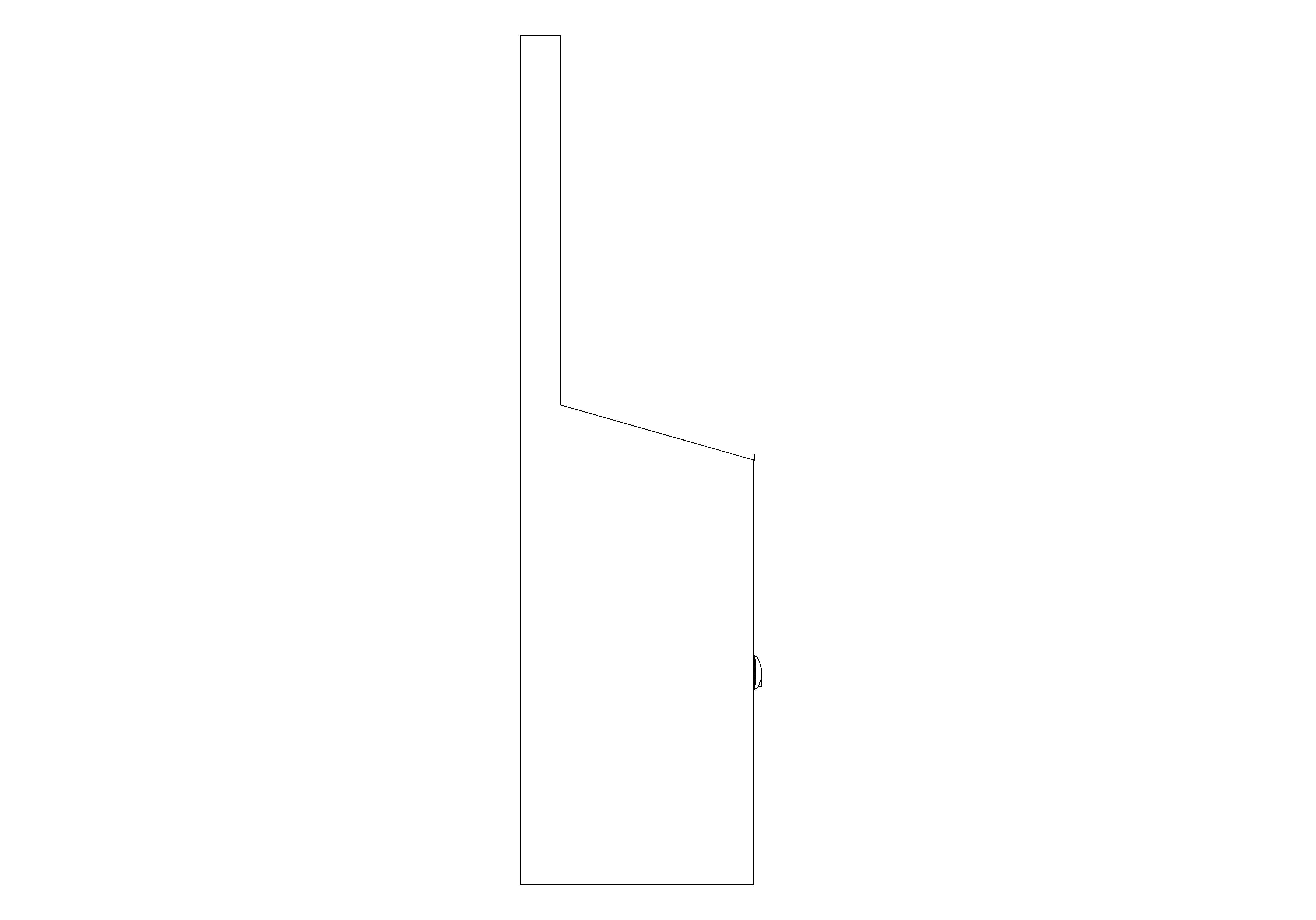 bimstore side image of the Verso Economy Lectern With Backpanel from Bott
