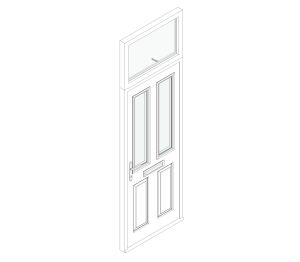 Fire Door - Bede with Fanlight