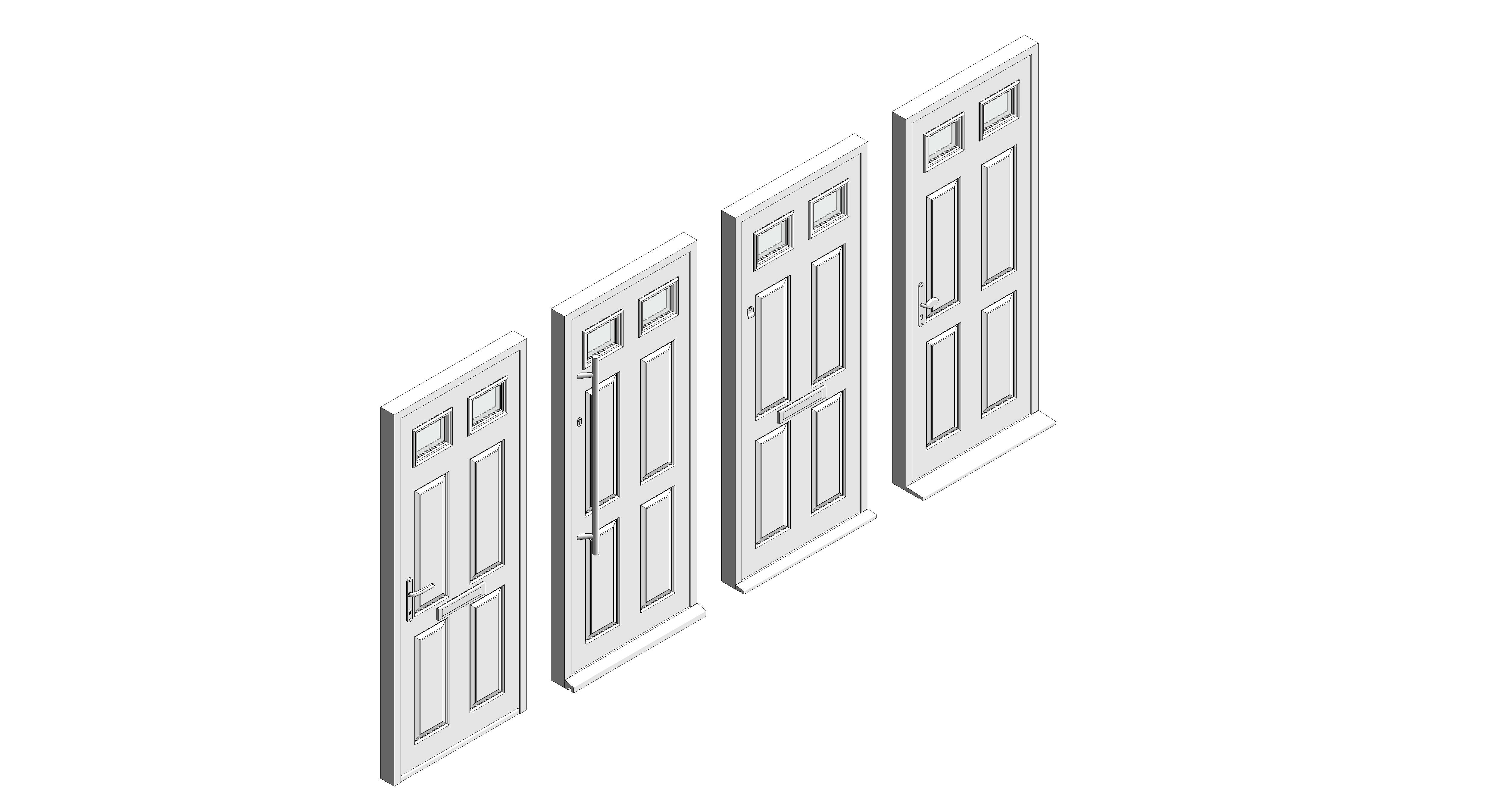 bimstore 3D all image of Bowater - Composite Door – Alnwick
