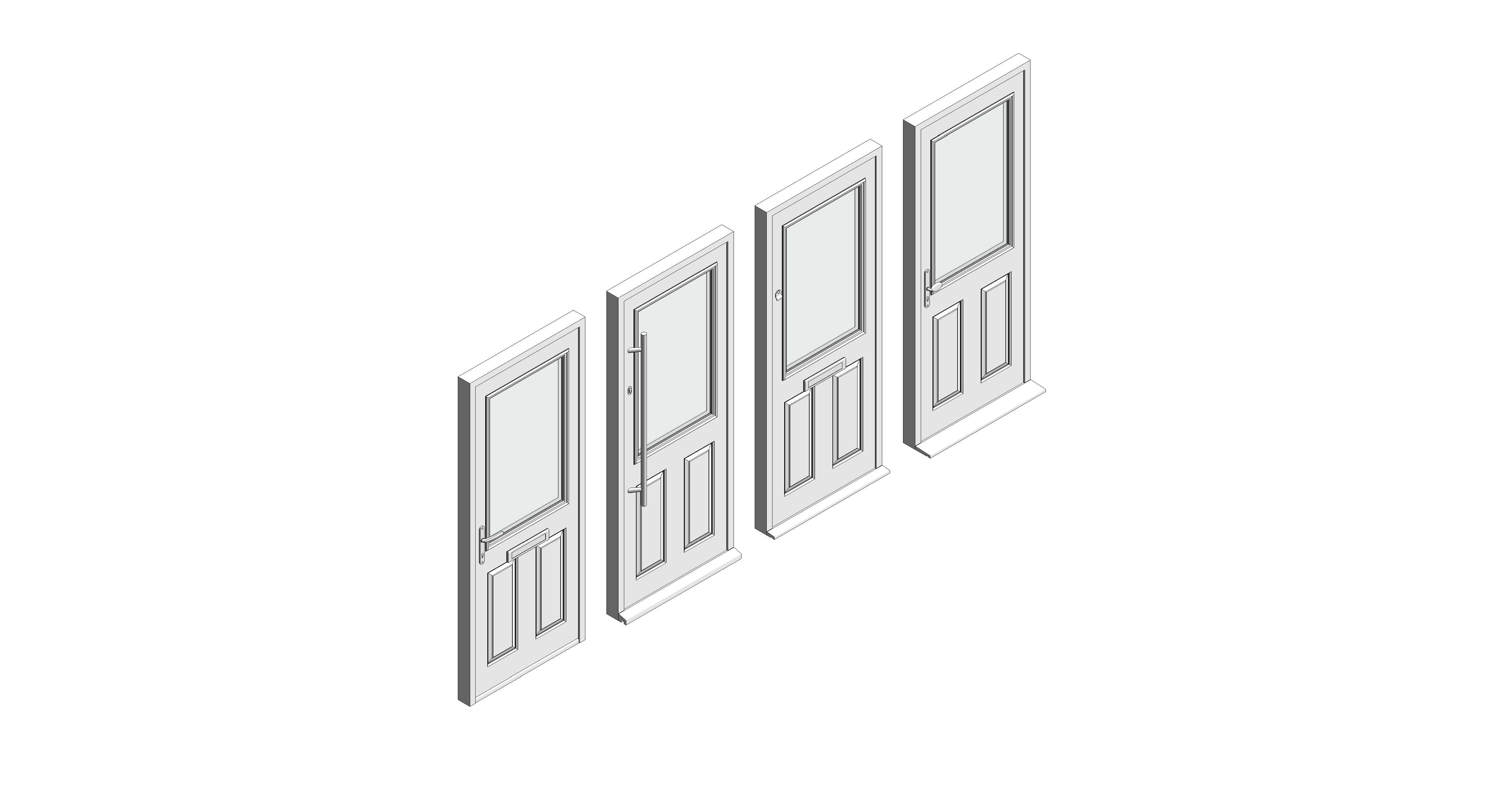 bimstore 3D all image of Bowater - Composite Door – Lindisfarne