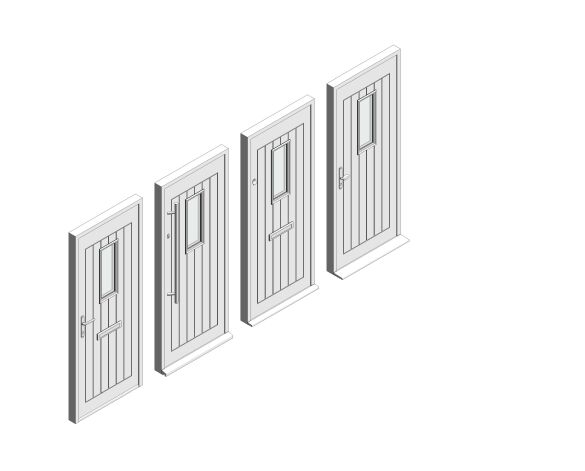 bimstore 3D all image of Bowater - Composite Door – Maple