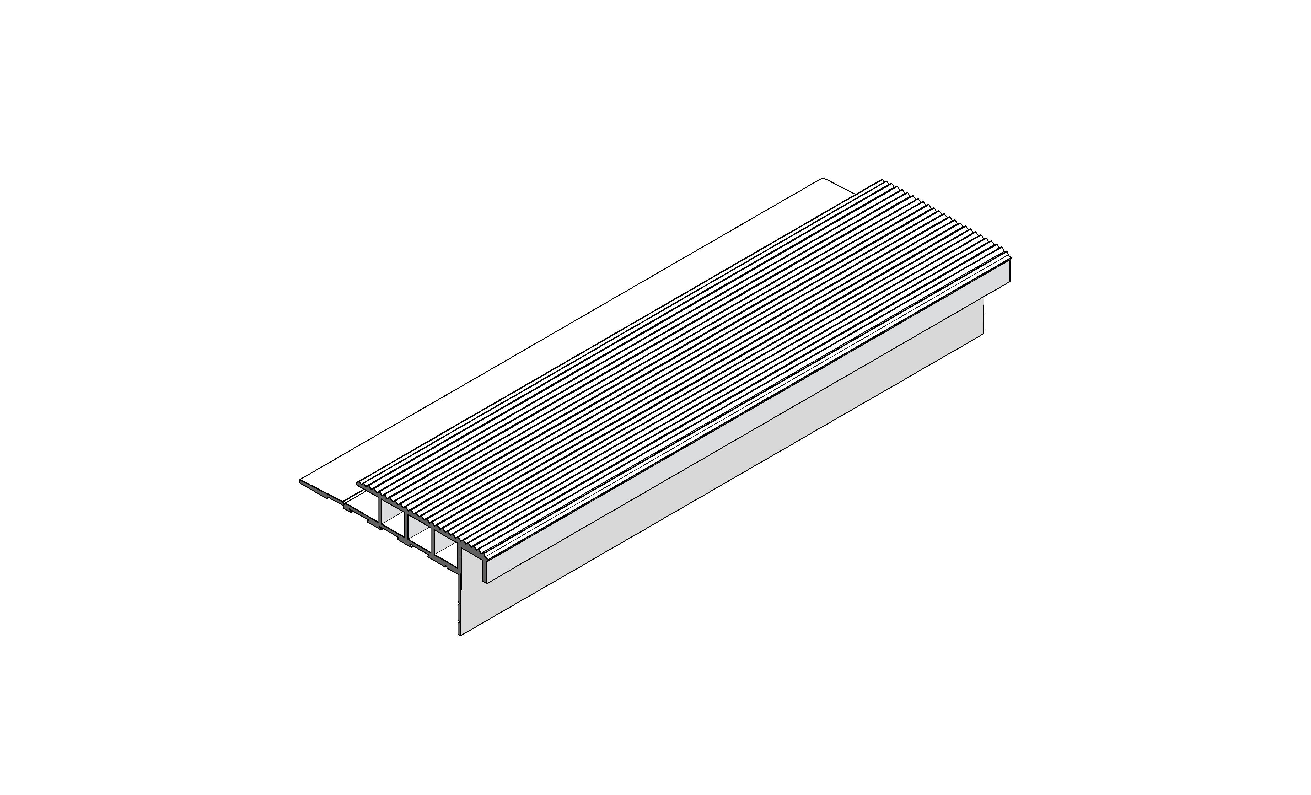 Image of Aluminium Stair Nosing - 045